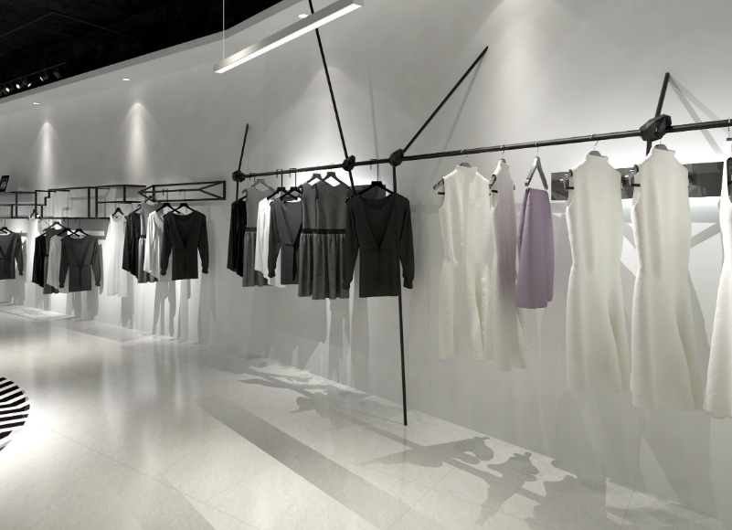 服裝店裝修設計_小型潮衣服裝店裝修特色方案
