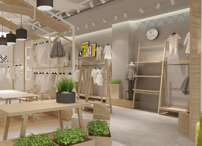 個性化童裝店裝修