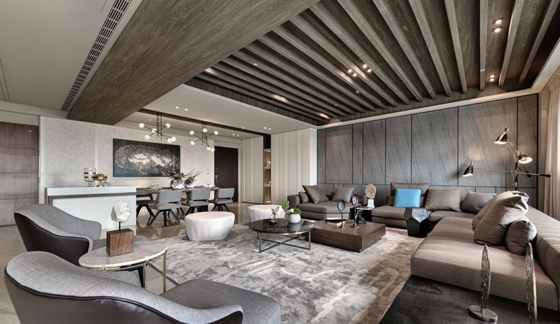 混搭中式風格裝修效果圖