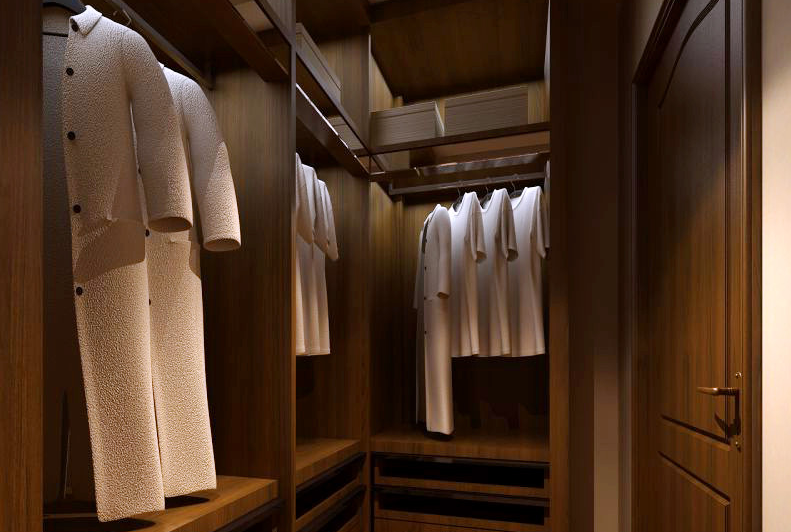 衣帽間裝修樣板間效果圖