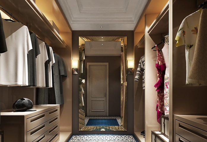 衣帽間裝修樣板間效果圖