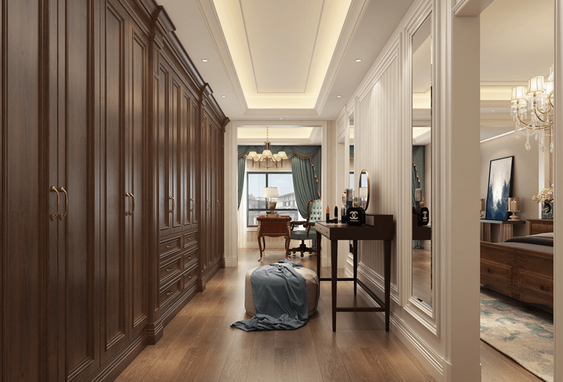 衣帽間裝修樣板間效果圖