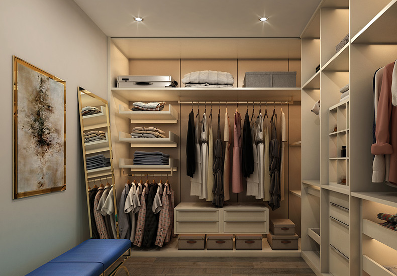 衣帽間裝修樣板間效果圖